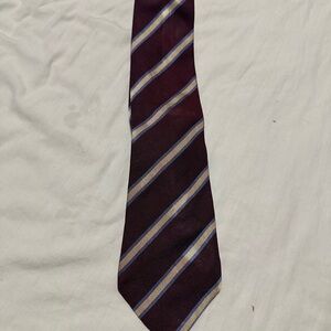 Classic Striped Burgundy Tie